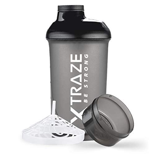 Batedor de Proteína com Balança e Compartimento de Pó 500 Ml xtraze - Garrafas de água - balança, compartimento pó, 500 ml