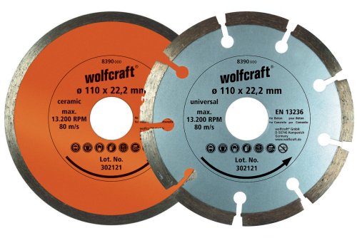 Wolfcraft 8390000 acessório para serra-copo Wolfcraft - Lâminas de serra - azul, branco, 11 cm, 300 g
