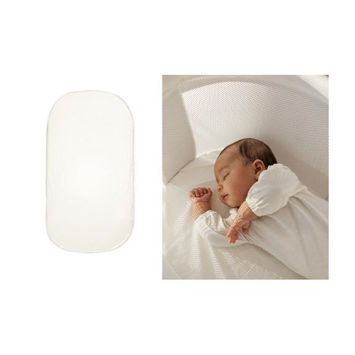 Lençol de Berço BABYBJORN Harmony (Algodão - Branco) BabyBjörn - Lençóis - algodão, branco, ajustável, lavável
