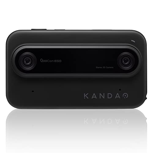 Máquina Fotográfica Instantânea KANDAO QooCam Ego (Preto) Kandao Technology Co Ltd - Câmaras de vídeo - 3D, 3840 x 1080 píxeis, 60 fps, zoom ótico, estabilizador