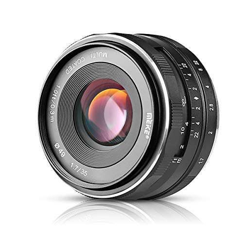 Objetiva MEIKE 35mm F1.7 (Encaixe: Micro 4/3 - Abertura: f/16 - f/1.7) Meike - Lentes de câmera - 35mm, F1.7, micro 4/3, 6.5