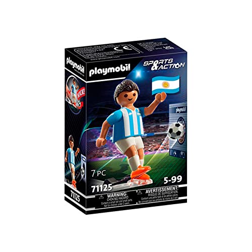 Figura de Ação PLAYMOBIL Soccer Player Argentina (Idade Mínima: 4) PLAYMOBIL - Bonecos de ação e brinquedo - soccero, player, argentina, idade mínima 4