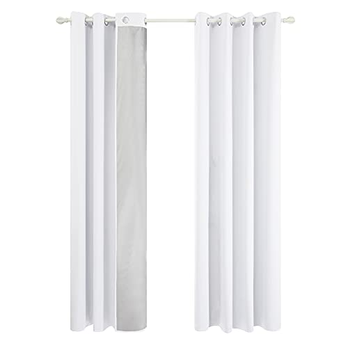 Cortina de Rolo DECONOVO Branco (117x229cm) Deconovo - Cortinas e cortinados - forro prateado, poliéster, 117x229cm, branco