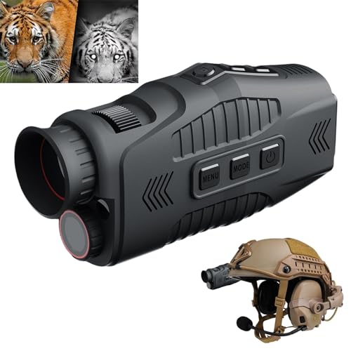 Monóculo de Visão Noturna HAPIHOM com Zoom Digital e Iluminação Hapihom - Caça - zoom digital, iluminação, usb 2.0, bateria