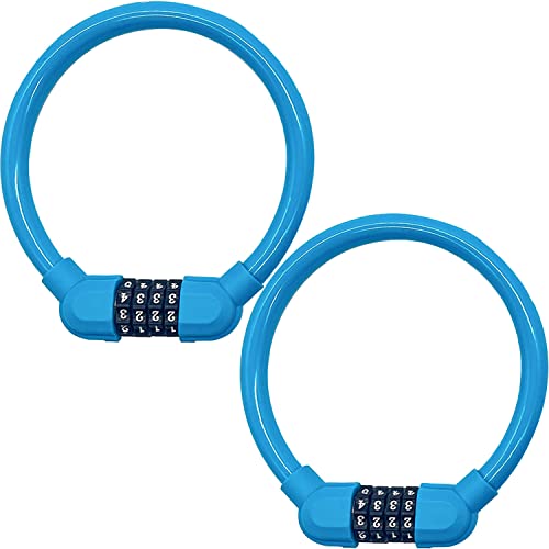 Cadeado Portátil Mini com Combinatória de 4 Números Azul 40 Cm PEZEEU - Fechaduras e trincos - portátil, combinatória, fecho alto, segurança