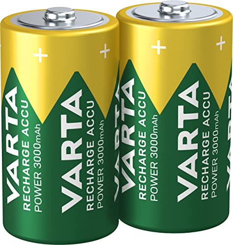 Pilha Recarregável VARTA ACCU POWER C Baby Varta - Baterias de uso geral - alta capacidade energética, desempenho fiável, resistente ao gelo, resistente à água