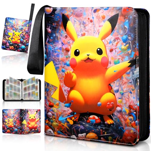 Álbum de cartões NCKIHRKK com 9 bolsos (Idade Mínima: 8 anos) NCKIHRKK - Álbuns de fotos - 9 bolsos, couro sintético, compacto, resistente ao pó