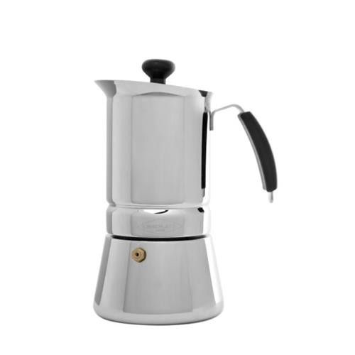 Cafeteira Italiana Arges Indução Aço Inoxidável Prateado 6 Chávenas Oroley - Cafeteiras elétricas e de fogão - indução, prateado, aço inoxidável, 6 chávenas