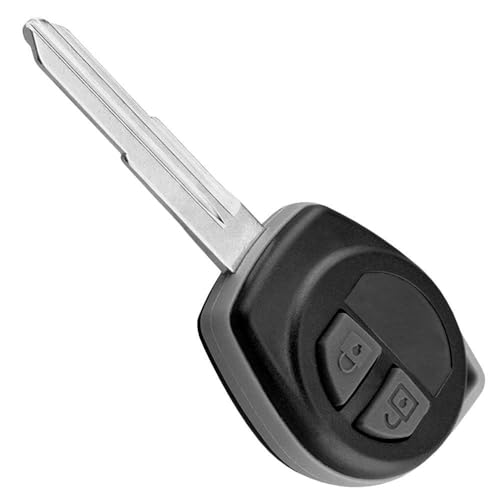 Capa para Chaves OcioDual 2 Botões Suzuki Vitara Swift Ignis SX4 Liana Alto Gamefox - Controlos remotos - 2 botões, abs, metal, preto