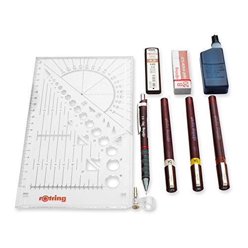 Caneta de Tinta Permanente ROTRING 8009004 Rotring - Canetas - preto, resistente à água, 15 cm