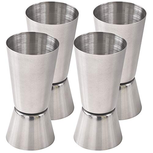 Conjunto de 4 Copos de Coquetel NEWK GMBH 100007 Newk - Agitadores de coquetel e ferramentas - 4 copos, coquetel, aço inoxidável, 15 ml, 30 ml