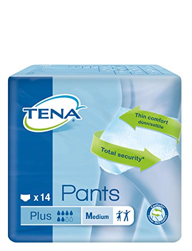 Calças para Homem PANTS PLUS Braguita Incontinência Média (L) TENA LADY - Acessórios para incontinência - braguilha, incontinência, média, 14 peças