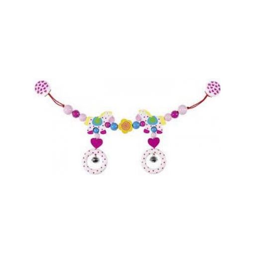 Brinquedo de Pendurar GOKI Pram Chain Horses with Clips Heimess - Brinquedos de atividade para bebês - correias, cascos, divertidos, cores
