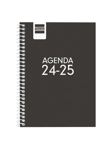Agenda Escolar FINOCAM 2024-2025 Gamma Preto A4 Cabero Group 1916, S.A. - Calendários, organizadores e planejadores - a4, 2024-2025, espiral metálica, calendário