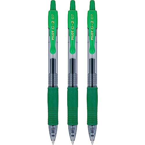 Esferográfica Rollerball PILOT G2 Verde (0.7 mm - Multicor) Pilot - Canetas - 0.7 mm, multicor, recarregável, ergonômico