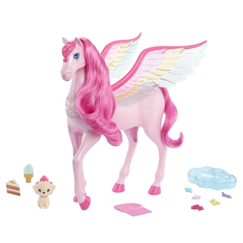 Barbie: A Touch Of Magic - Horse And Puppy (Idade Mínima Recomendada: 3 anos) Barbie - Bonecas - cavalo, cãozinho, luzes, sons, 3 modos