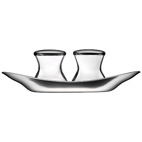 Conjunto de Saleiro/Pimenteiro WMF Wagenfeld (Inox) WMF - Saleiros e pimenteiros - 3 peças, inox, salteador, pimenteiro