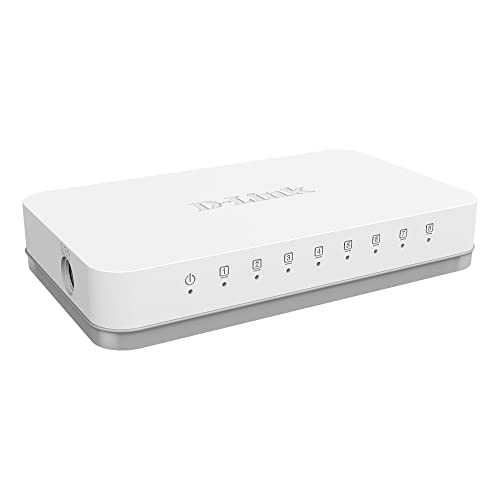 Switch D-LINK GO-SW-8GE (8 Portas Gigabit - 1000 Mbps) D-Link - Concentradores e comutadores - 8 portas, gigabit, 1000 mbps
