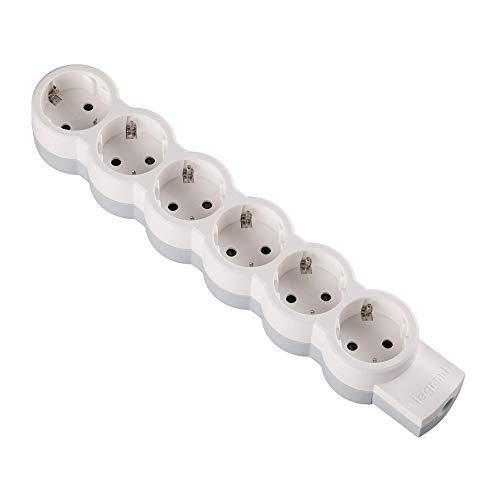 Extensão Elétrica LEGRAND 695019 (6 Tomadas - Tipo F - Branco) Legrand - Fios e cabos elétricos - 6 tomadas, tipo f, branco