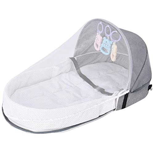 Cama de Campismo para Bebé BIONIC 4 em 1 PW TOOLS - Móveis para bebês e crianças pequenas - 4 em 1, estrutura metálica, almofada de espuma, puxador