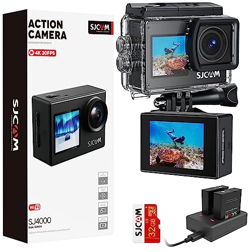 Action Cam SJCAM SJ4000 (4K - 12 MP - Até 120 min de autonomia - Wi-Fi) SJCAM - Câmaras de vídeo - 4k, 12 mp, 120 min, wi-fi