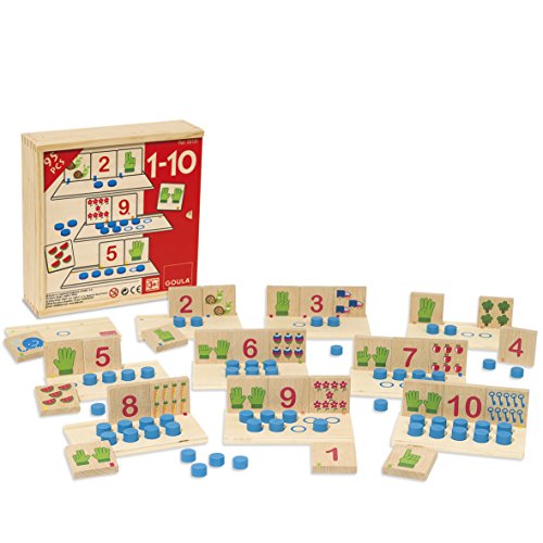 Jogo Educativo JUMBO Goula Counting 1-10 (Idade Mínima Recomendada: 4 anos) Goula - Jogos - educativo, 4 anos, madeira, alfabeto