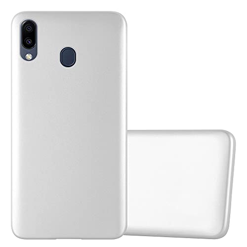 Capa para Samsung Galaxy M20 Prateado C/ Bolsa Preto CADORABO - Capas para telemóveis - prateado, bolsa, resistente a riscos, silicone