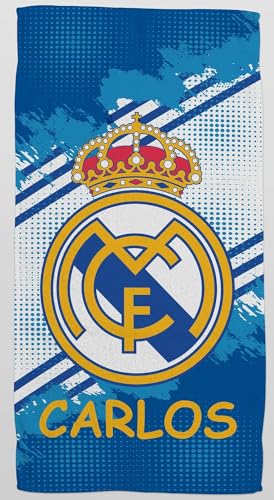 Toalha de Banho ZPUBLI+ Criança Futebol Real Madrid ZPUBLI+ - Toalhas de praia - algodão, microfibra, impressão digital, Real Madrid