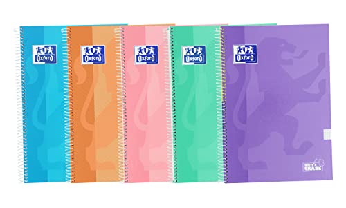 Caderno OXFORD Quadrado (A4 - 21.6x29.7cm - 5 Unidades) Hamelin Brands - Cadernos e bloco de notas - a4, quadrado, 5 unidades