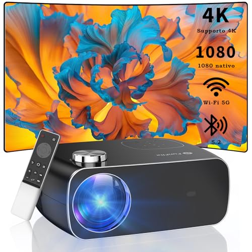 Projetor 5G Wi-Fi Bluetooth 12000 Lumen (Videoprojector) FunFlix - Projetores multimídia - wi-fi, bluetooth, 12.000 lumen