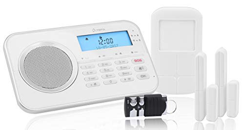 Sistema de alarme de segurança OLYMPIA 6002 Olympia - Sistemas de alarme residencial - com fios, contato duplo, sensor de movimento, 4 portas