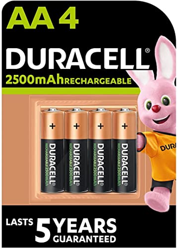 Pilha Recarregável DURACELL HR6 AA 4-pack Duracell - Baterias de uso geral - 2600 mAh, 1,5 V, hidroto metálico de níquel, 15 h