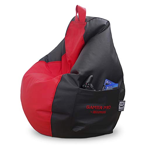 Almofada Gaming PRO SIMILICUIR Indoor XXL (Vermelho) HAPPERS - Cadeiras de pufe - gaming, almofada, pro similicuir, xxl, vermelho