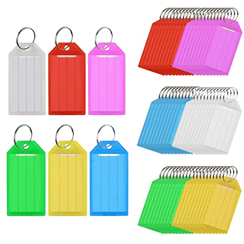 Conjunto de 60 Porta-Chaves Coloridas com Etiqueta Basicon - Porta-chaves - conjunto, porta-chaves, coloridas, etiquetas
