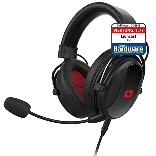 Auscultadores Gaming com Fio LIONCAST LX55 (Com Microfone) Lioncast - Fones de ouvido e headsets - gaming, microfone, 20-20000 Hz, 32 Ohm, 102 dB