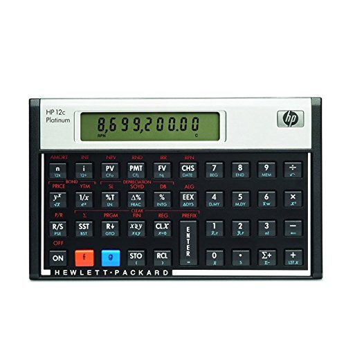 Calculadora de Secretaria HP 12C Platinum Financial Calculator HP - Calculadoras - financeira, contabilidade, ergonômico, intuitiva