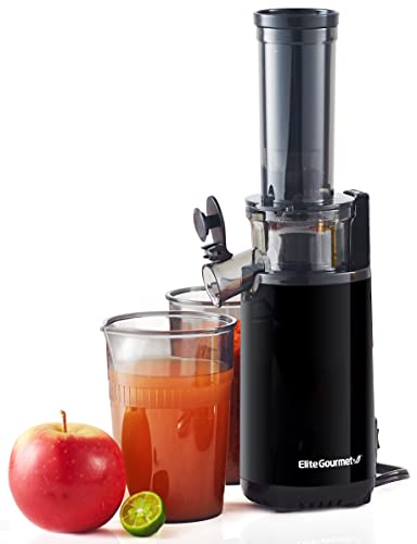 Espremedor Lento ELITE GOURMET Ejx600 Cinzento Elite Gourmet - Centrifugadoras - 12L, 3 velocidades, pressão lenta, filtro anti-oxidation