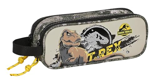 Mochila de Viagem SAFTA Jurassic World Warning (21 x 6 x 8 cm) safta - Estojos para canetas e lápis - mochila, viagem, jurassic world, warning, compartimentos