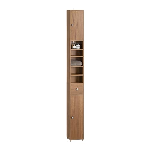 Armário de Casa de Banho SOBUY BZR34-PF (MDF - Castanho) sobuy - Armários de armazenamento e armários de bloqueio - armario, casabanhos, MDF, castanho