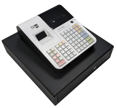 Caixa Registadora SAMPOS ER-060/L (Preto) ECR SAMPOS - Acessórios de calculadora - 12 compartimentos, segurança, notas, moedas
