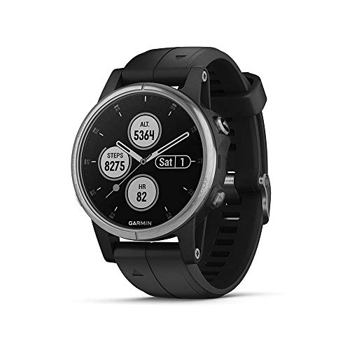 Relógio Desportivo GARMIN Fenix 5S Plus (Bluetooth - Até 11h de autonomia - Preto) Garmin - Monitores de atividade - desportivo, bluetooth, 11h autonomia, preto