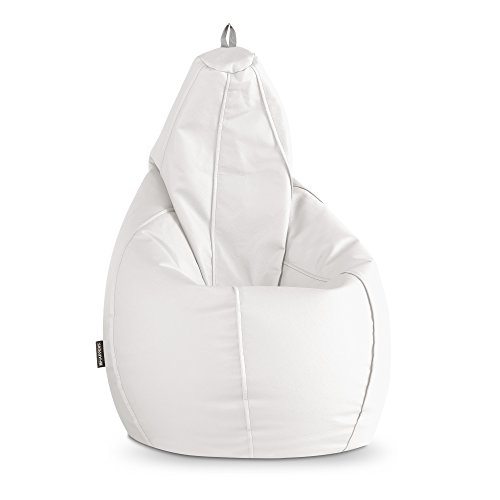 Tapete de Almofada HAPPEERS Puff Pera (Branco - 80x100 cm) HAPPERS - Conjuntos de móveis - almofada, puff, pera, branco
