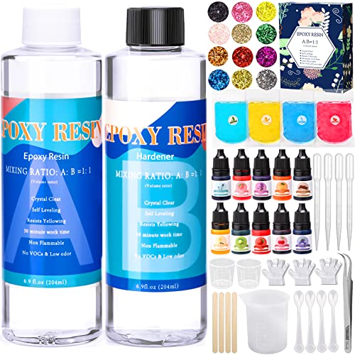 Kit de Resina Epoxy Mulevip 400 ml (Recondicionado Como Novo) MULEVIP - Tinta, tinta de arte e esmalte - epoxy, 400 ml, resina