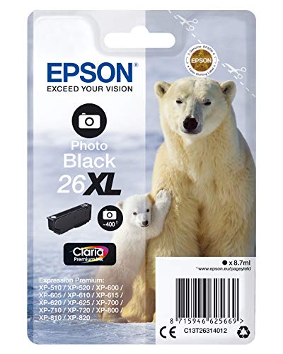 Tinteiro EPSON T2603 DURABrite Ultra Preto (C13T26314020) Epson - Cartuchos de toner e jato de tinta - epson, DURABrite Ultra, preto, xp-600, xp-605