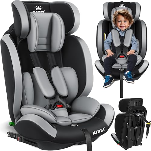Cadeira Auto KIDIZ 1+2+3/9-36Kg Cinzento (Grupo 0+/1) KIDIZ - Móveis para bebês e crianças pequenas - cadeira auto, kidiz, grupo 0+, segurança, apoio de cabeça, ajustável