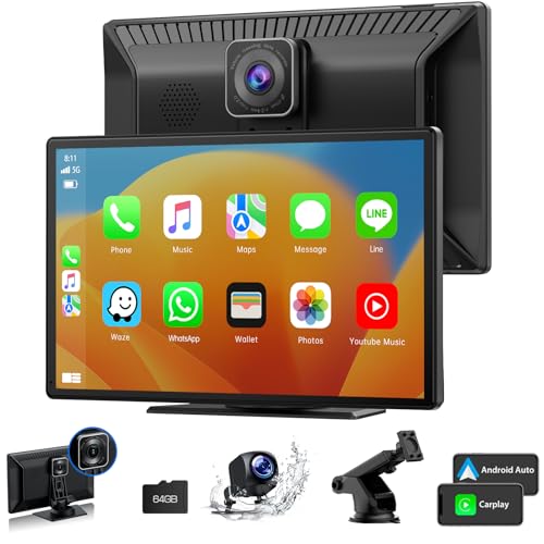 Volam Carplay Android Auto 9´´ com Gravador de Áudio e Câmara de Tabuleiro Dual 2.5K Volam - Aparelhos de áudio e vídeo para veículos e sistemas de painel - carplay, android auto, gravador áudio, câmara tabuleiro, 2.5k