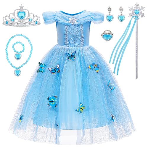 Fato de Menina DISFRAZZES Princesa Elsa (Tam: 4 a 5 anos) JAMATA - Conjuntos de acessórios de fantasia - vestido, coroa, varinha, pulseira, anel