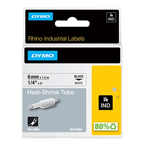 Fita para Etiquetadora DYMO 1868755 Preto sobre Branco DYMO - Fitas de etiquetas e recargas - preto sobre branco, 1,5 m, d1, Bélgica