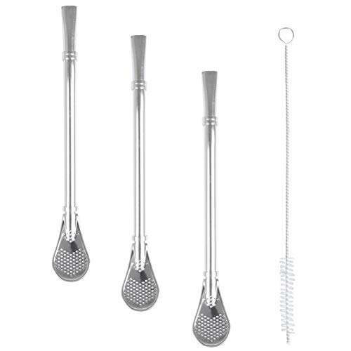 Conjunto de Talheres FOCCTS 4 peças (Material: Aço inoxidável) FOCCTS - Canudos e mexedores de bebidas - aço inoxidável, 4 peças, design moderno