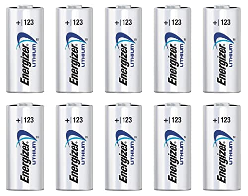 Pilhas Lítio Energizer (10 unidades - 1.5 V) Energizr - Baterias de uso geral - 1.5v, litio, cr123a, 1600mah